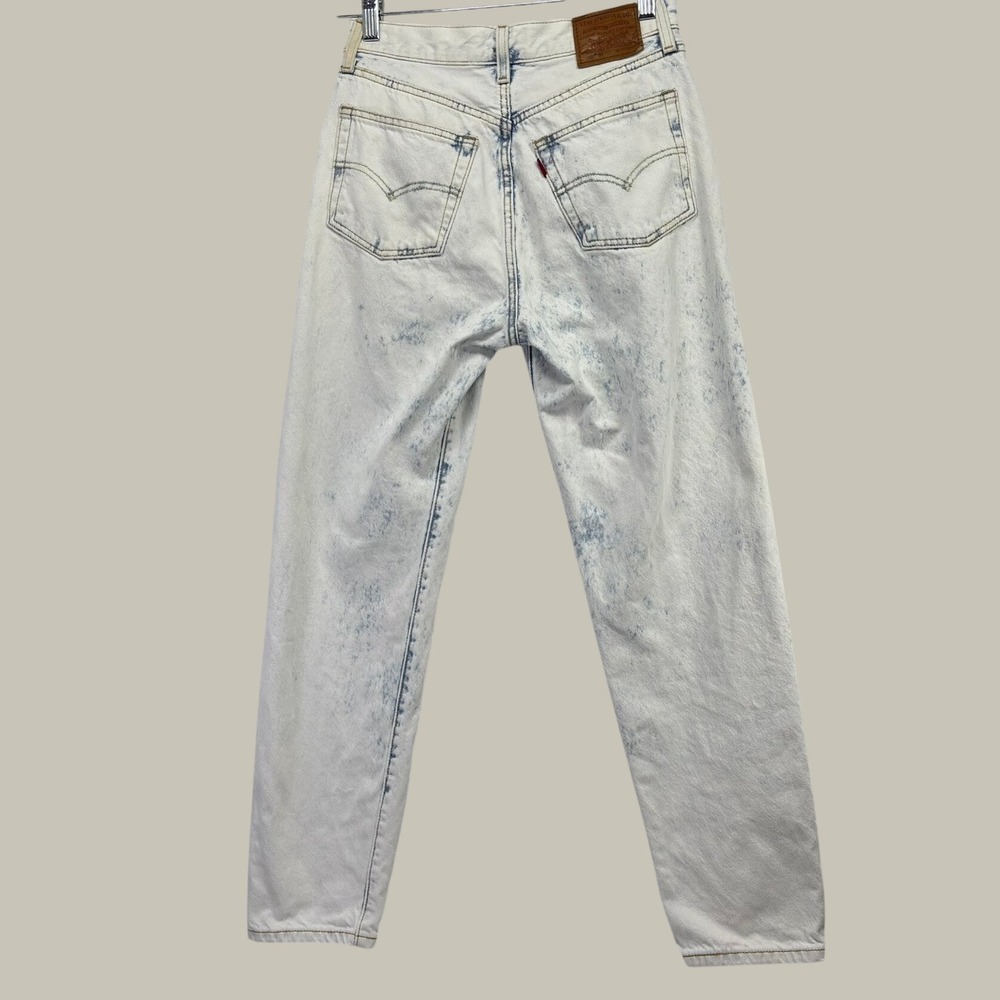 Levi's 501 '81 Jeans Women 26/29 Acid Wash Rare R-ONLY Blank Tab - Picture 3 of 11